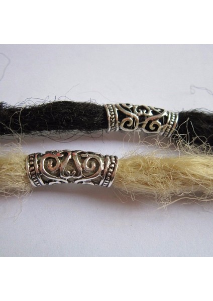 Gümüş Tarzı Vintage Viking Saç Örgü Boncuk Punk Hollow Dirsek Sakal Saç Aksesuarları Seti (Yurt Dışından) fırsatları