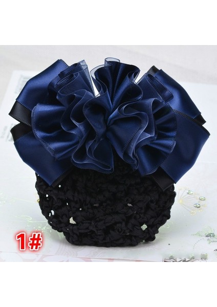 No.1 Boyutu Kadın Pro Bow Barrette Saç Tokası Kapak Kurdele Topuz File Saç Aksesuarı - Popüler (Yurt Dışından)