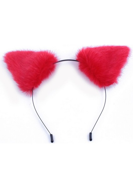 Siyah Ve Pembe Tarzı 1 Adet Cadılar Bayramı Kızın Sevimli Kedi Tilki Kulakları Uzun Kürklü Taç Anime Cosplay Parti Kostümü (Yurt Dışından) modelleri