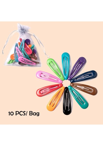 Style6 10 Adet Kutu Yok Metal Tokalar Parlak Saç Tokaları Çocuklar Saç Aksesuarları Kızlar Saç Klipsleri (Yurt Dışından)
