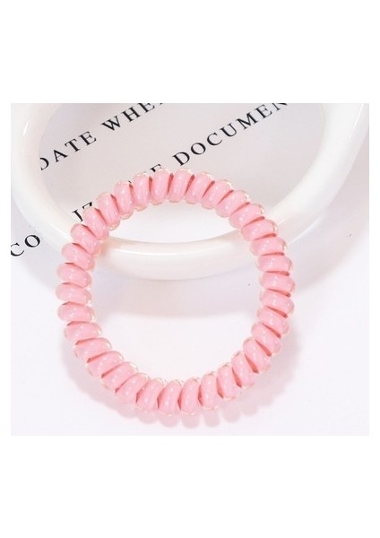 10 Adet Renk Karışımı Saf Candy Renkli Kauçuk Telefon Kablosu Saç Lastikleri Sprial Saç Telleri Elastik Bantlar (Yurt Dışından) modelleri