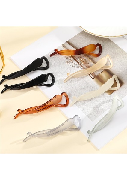 D Kadın Kızlar Için Muz Saç Tokası Akrilik Saç Tokaları Toka Tırtıllı Düz Renk Kuyruk Tutucu Saç Aksesuarları Başbandı (Yurt Dışından) fırsatları