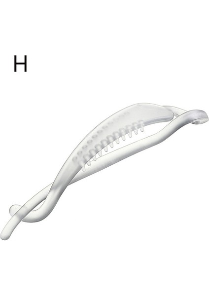 H Kadın Kızlar Için Muz Saç Tokası Akrilik Saç Tokaları Toka Tırtıllı Düz Renk Kuyruk Tutucu Saç Aksesuarları Başbandı (Yurt Dışından)