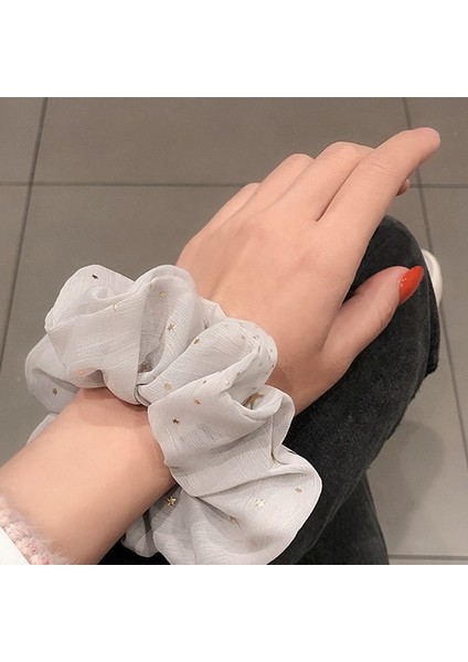 Lacivert Tarzı Yıldız Baskılı Saç Lastikli Saç Bandı Kızlar Tatlı Vahşi Elastik Saç Tokası 1 Adet (Yurt Dışından) fırsatları