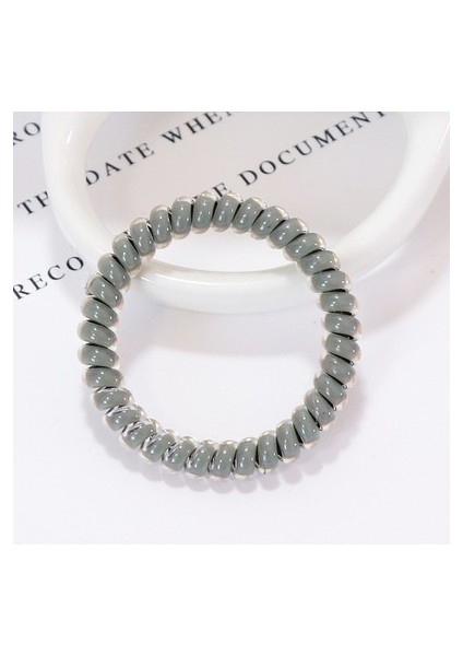 5 Adet Renk Karışımı Saf Candy Renkli Kauçuk Telefon Kablosu Saç Lastikleri Sprial Saç Telleri Elastik Bantlar (Yurt Dışından) fırsatları