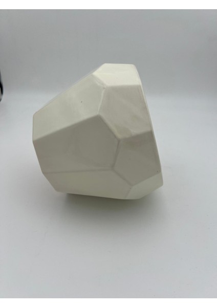 Geometrik Desenli Seramik Bitki Saksısı