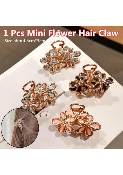 Gri Tarzı (1 Parça) Moda Mini Kadın Çiçek Saç Tokası Tatlı Stil Saç Tokası Klipsi Saç Aksesuarları (Yurt Dışından) fiyatları