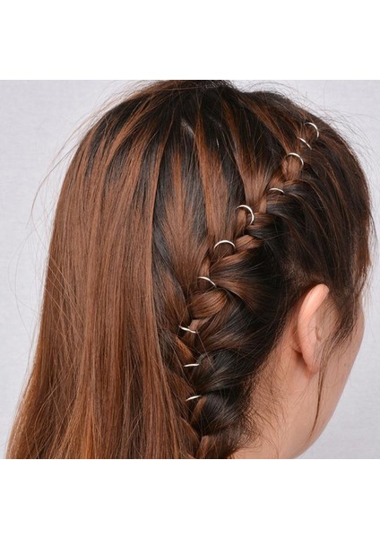 Altın Tarzı 50 Parça Örgülü Kirli Saç Bantları Dekoratif Halka Örgü Halka Saç Aksesuarları Sokak Punk Kız (Yurt Dışından) fırsatları