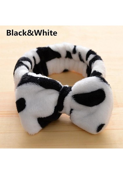 Leopar Tarzı Kore Sevimli Flanel Büyük Kelebek Saç Bandı Yüz Yıkama Makyaj Spor Turban Başbandı (Yurt Dışından) fırsatları