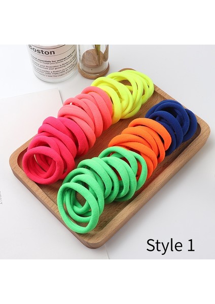 Stil 4 Kızlar Için Düz Renkli Büyük Kauçuk Bandana Toka Saç Lastiği Saç Aksesuarları Türk Kız Saç Aksesuarları Takımları (Yurt Dışından) fırsatları