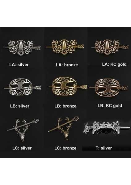 Bronz Tarzı T Kadınlar Için Viking Tacı Saç Tokaları Çubuk Kaydırma Aksesuarları Takı Hediye (Yurt Dışından) fırsatları