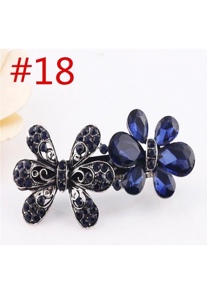 No.18 Boyutu Kadın Kızlar Için Retro Rhinestone Kristal Bahar Saç Tokaları Atkı Saç Tokası - Türkiye E-Ticaret (Yurt Dışından)
