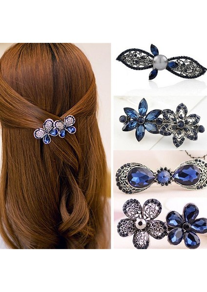 No.18 Boyutu Kadın Kızlar Için Retro Rhinestone Kristal Bahar Saç Tokaları Atkı Saç Tokası - Türkiye E-Ticaret (Yurt Dışından) fiyatları