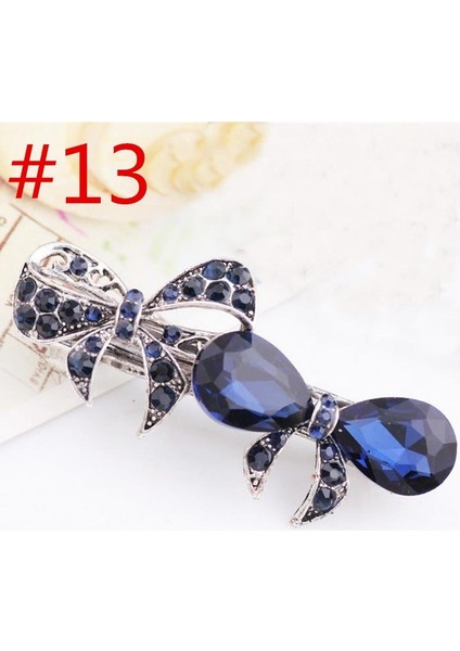 No.18 Boyutu Kadın Kızlar Için Retro Rhinestone Kristal Bahar Saç Tokaları Atkı Saç Tokası - Türkiye E-Ticaret (Yurt Dışından) modelleri