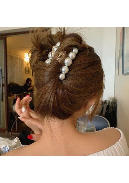 1 Adet-C Kadın Aksesuarları Için Yeni Büyük Inciler Saç Tokası Maşa Küçük Makyaj Saç Şekillendirme Tokaları (Yurt Dışından) fırsatları