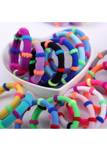 C (100pcs/Set) Şeker Renkli Naylon Saç Bandı Kızlar Yumuşak Elastik Saç Bandı Bağcık Kauçuk Bantlar Çocuklar Saç Aksesuarları (Yurt Dışından) fırsatları