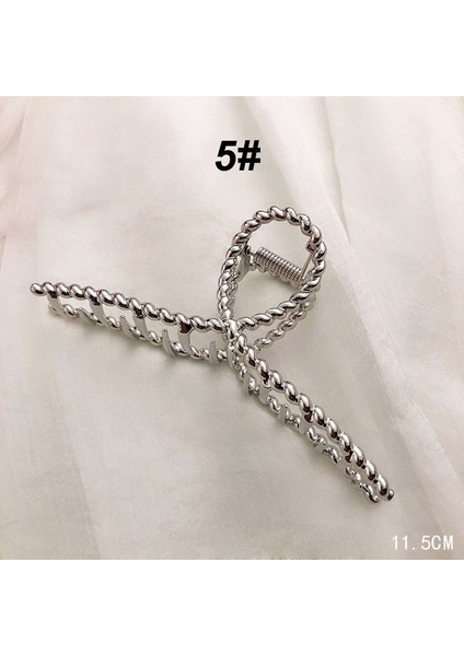 No.16 Boyutu 1pc Kadın Kızlar Geometrik Saç Tokası Metal Saç Yengeç Ay Şekilli Saç Tokası Katı Renk Toka Büyük Boy Saç Aksesuarları (Yurt Dışından) indirimleri