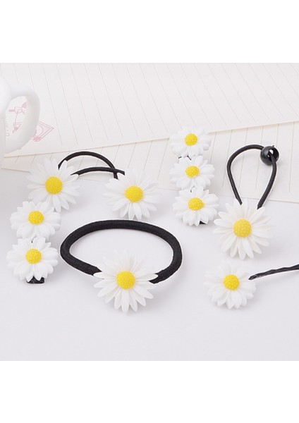 Yaz Küçük Papatya Çiçekleri Saç Tokası Papatya Yüzük Küçük Taze Japon Tacı (Yurt Dışından) fırsatları