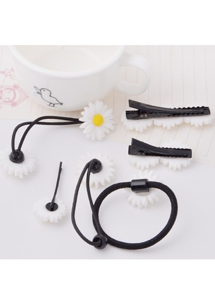 Yaz Küçük Papatya Çiçekleri Saç Tokası Papatya Yüzük Küçük Taze Japon Tacı (Yurt Dışından) indirimleri