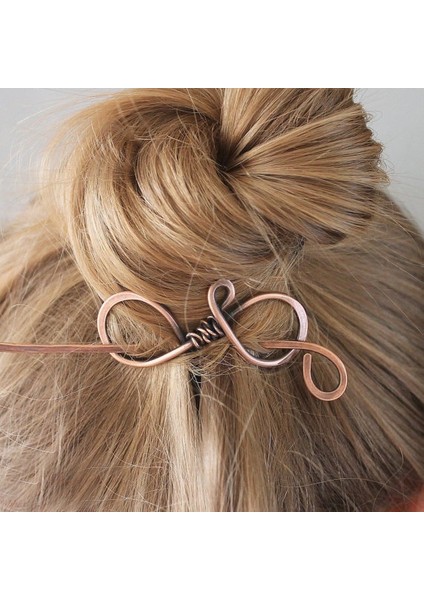 Antik Bronz Vintage Sonsuzluk Celtic Düz Bakır Saç Tokası, Metal Saç Tokası, Saç Iğnesi, Saç Tokası Şal Iğnesi Saç Aksesuarları Kadınlar Için Anne Hediyesi Için (Yurt Dışından) fiyatları