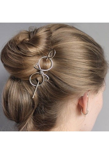 Antik Bronz Vintage Sonsuzluk Celtic Düz Bakır Saç Tokası, Metal Saç Tokası, Saç Iğnesi, Saç Tokası Şal Iğnesi Saç Aksesuarları Kadınlar Için Anne Hediyesi Için (Yurt Dışından) modelleri