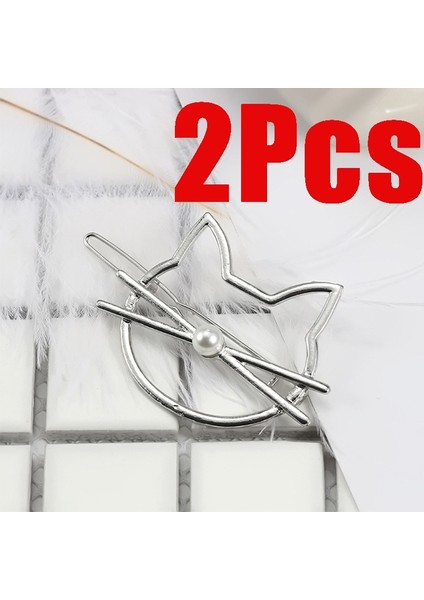 2 Adet Altın 2 Adet Moda Aşık Kedi Kulaklı Saç Tokaları Metal Saç Tokaları Saç Aksesuarları Kedi Şekilli Inci Sevimli Hayvan Şekilli Kızlar Için (Yurt Dışından) fiyatları