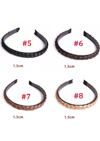 No.9 Boyutu Moda Kıvrımlı Peruk Örgü Saç Bantları Headband Kadın Bayan Parti Saç Aksesuarları (Yurt Dışından) fırsatları