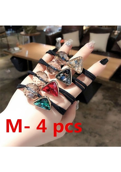 M-4 Adet El Yapımı Kumaş Kurdele Taç Saç Tokaları Bebek Kız Saç Aksesuarları Seti (Yurt Dışından)