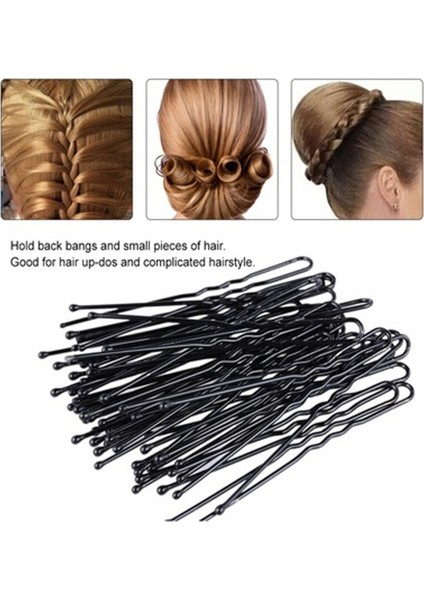 Bobby Saç U Şekilli Siyah Metal Toka Saç Aksesuarları Topuz Saç Modeli Updo Saç Modeli (Yurt Dışından)