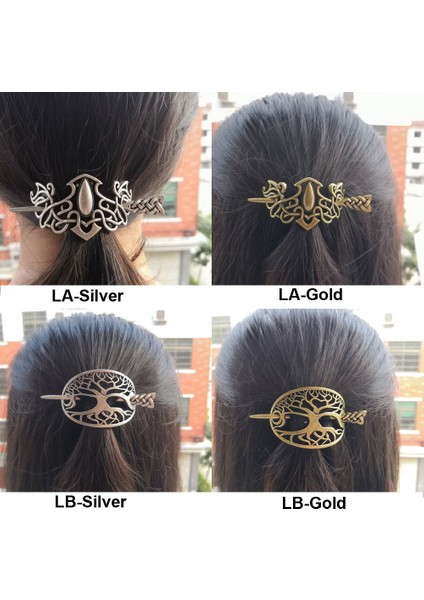 Gül Altın Tarzı Lc Wiccan Pagan Druid Viking Saç Tokaları Saç Tokaları Çubuk Kaydırıcı Aksesuarlar Takı Hediye Için (Yurt Dışından)