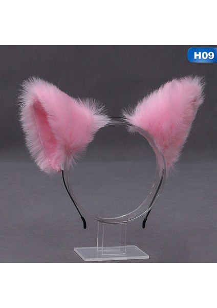 H07 Sevimli Kedi Tilki Sahte Kürk Kulak Saç Hoop Parti Cosplay Saç Bandı Kürk Saç Bantları Kızlar Moda Saç Aksesuarları Hayvan Kulakları Saç Bandı (Yurt Dışından) modelleri