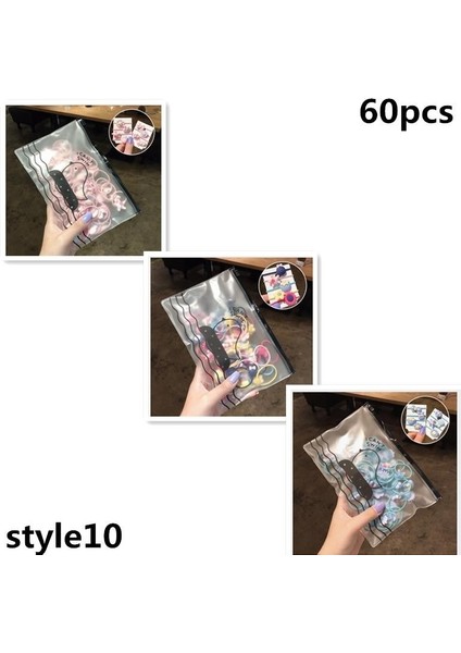 60 Adet Stıl10 Kızlar Için Esnek Naylon Saç Bantları Renkli Lastik Band Çocuk Saç Aksesuarları Başlık 4cm Çaplı (Yurt Dışından)