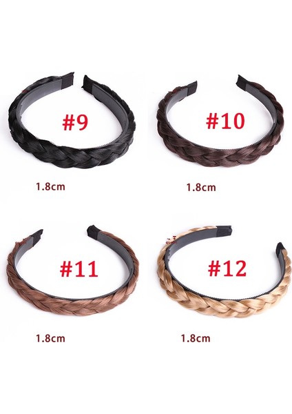 No.10 Boyutu Moda Kıvrımlı Peruk Örgü Saç Bantları Headband Kadın Bayan Parti Saç Aksesuarları (Yurt Dışından) indirimleri