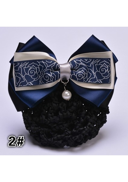 No.2 Boyutu 1 Adet Popüler Bayan Kontrast Renkli Çok Katmanlı Kurdele Tığ Toka Saç Tokası Ağ Kapak Kurdeleli Saç Topuzu Saç Tokası Saç Tokaları Saç Aksesuarları (Yurt Dışından)