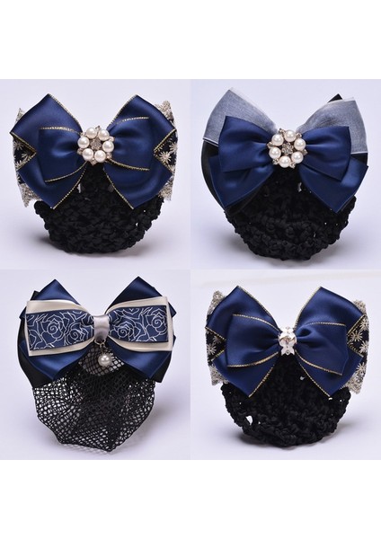 No.2 Boyutu 1 Adet Popüler Bayan Kontrast Renkli Çok Katmanlı Kurdele Tığ Toka Saç Tokası Ağ Kapak Kurdeleli Saç Topuzu Saç Tokası Saç Tokaları Saç Aksesuarları (Yurt Dışından) fiyatları