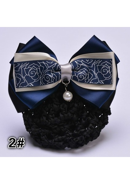 No.2 Boyutu 1 Adet Popüler Bayan Kontrast Renkli Çok Katmanlı Kurdele Tığ Toka Saç Tokası Ağ Kapak Kurdeleli Saç Topuzu Saç Tokası Saç Tokaları Saç Aksesuarları (Yurt Dışından) fırsatları