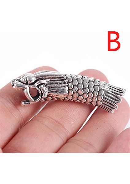 B Norse Viking Ejderha Sakalı Boncuk Dreadlocks Örgü Tüp Saç Aksesuarları (Yurt Dışından)