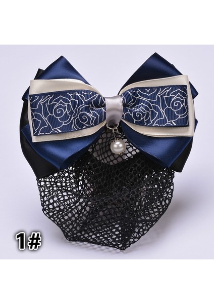 No.4 Boyutu 1 Adet Popüler Bayan Kontrast Renkli Çok Katmanlı Kurdele Tığ Toka Saç Tokası Ağ Kapak Kurdeleli Saç Topuzu Saç Tokası Saç Tokaları Saç Aksesuarları (Yurt Dışından) modelleri