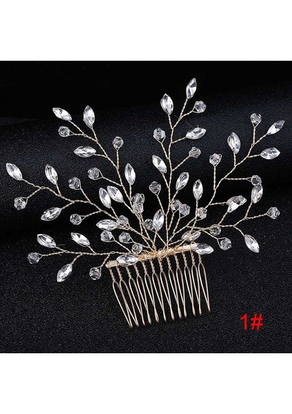 No.4 Boyutu Gelin Saç Bandı Gelin Saç Teli Süs Çiçek Şekilli El Yapımı Tatlı Düğün Taçlığı (Yurt Dışından)