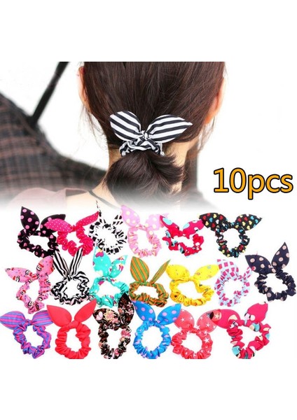 10 Parça Tavşan Kulak Saç Aksesuarları Rastgele Renk (Yurt Dışından) fiyatları