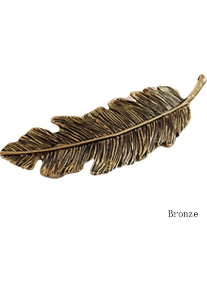 Bronz Tarzı Yaprak Tüy Saç Tokası Saç Tokası Saç Klipsi Kadın Saç Aksesuarları (Yurt Dışından)