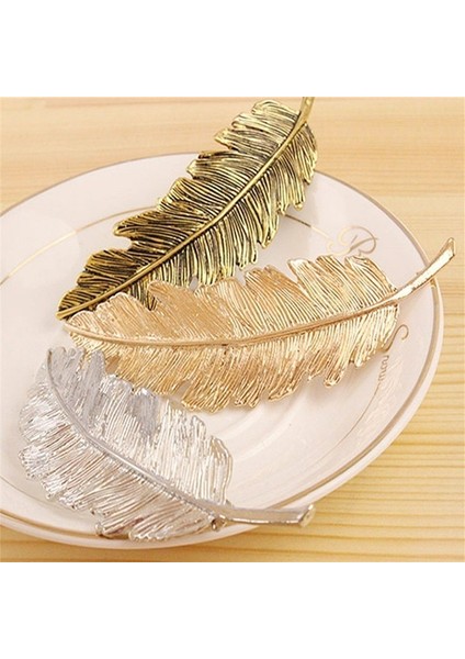 Bronz Tarzı Yaprak Tüy Saç Tokası Saç Tokası Saç Klipsi Kadın Saç Aksesuarları (Yurt Dışından) modelleri