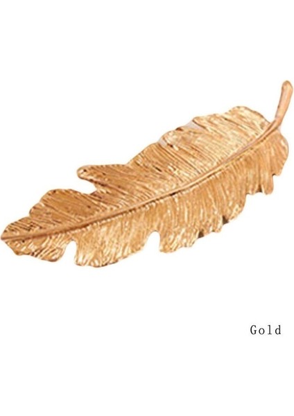 Bronz Tarzı Yaprak Tüy Saç Tokası Saç Tokası Saç Klipsi Kadın Saç Aksesuarları (Yurt Dışından) indirimleri