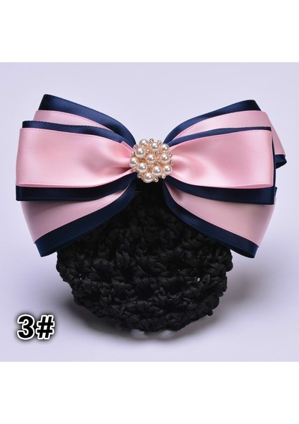 No.8 Boyut 1 Adet Popüler Bayan Kontrast Renkli Çok Katmanlı Kurdele Tığ Toka Saç Tokası Ağ Kapak Kurdeleli Saç Topuzu Saç Tokası Saç Tokaları Saç Aksesuarları (Yurt Dışından) indirimleri