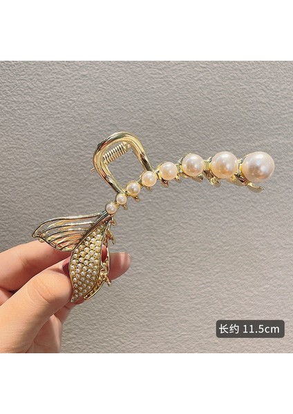 Stil-3 Yeni Kadın Zarif Kelebek Kolye Geometrik Metal Saç Tokası Tatlı Arka Saç Tutucu Klips Kafa Bandı Moda Saç Aksesuarları (Yurt Dışından)