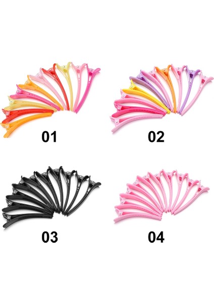 04 (10 Adet) Elastik Işaretli Saç Tokaları Kuaför Yıkama Duş Barrette Bölüm Kelepçeleri Temel Saç Tokaları Salon Stil Saç Tokaları (Yurt Dışından) fiyatları