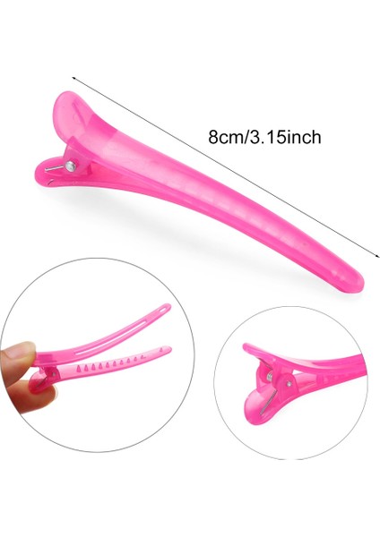 04 (10 Adet) Elastik Işaretli Saç Tokaları Kuaför Yıkama Duş Barrette Bölüm Kelepçeleri Temel Saç Tokaları Salon Stil Saç Tokaları (Yurt Dışından) modelleri