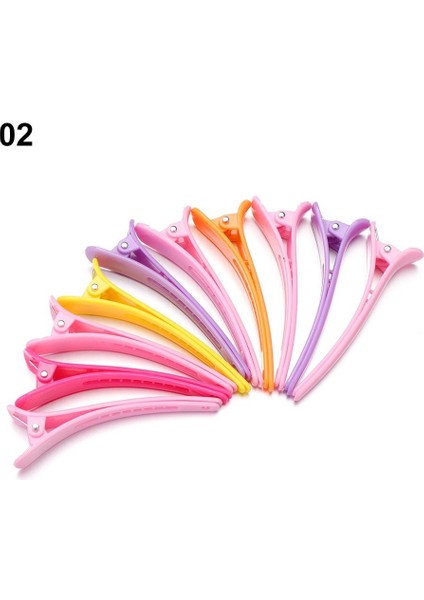 04 (10 Adet) Elastik Işaretli Saç Tokaları Kuaför Yıkama Duş Barrette Bölüm Kelepçeleri Temel Saç Tokaları Salon Stil Saç Tokaları (Yurt Dışından) fırsatları