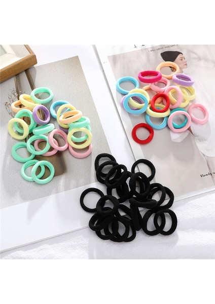 C 3cm 50 Adet Yeni Kadın Kızlar Boncuk Renkli Naylon Saç Lastikleri Saç Tokası Kuyruk Tutucu Saç Lastikleri Moda Saç Aksesuarları (Yurt Dışından) fırsatları