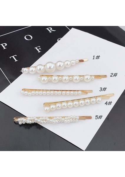 1 Adet (2#). Kadın Kız Inci Metal Saç Tokası Toka Saç Tokası Saç Tokaları Bobby Takı Stil Aracı Saç Aksesuarları (Yurt Dışından) modelleri